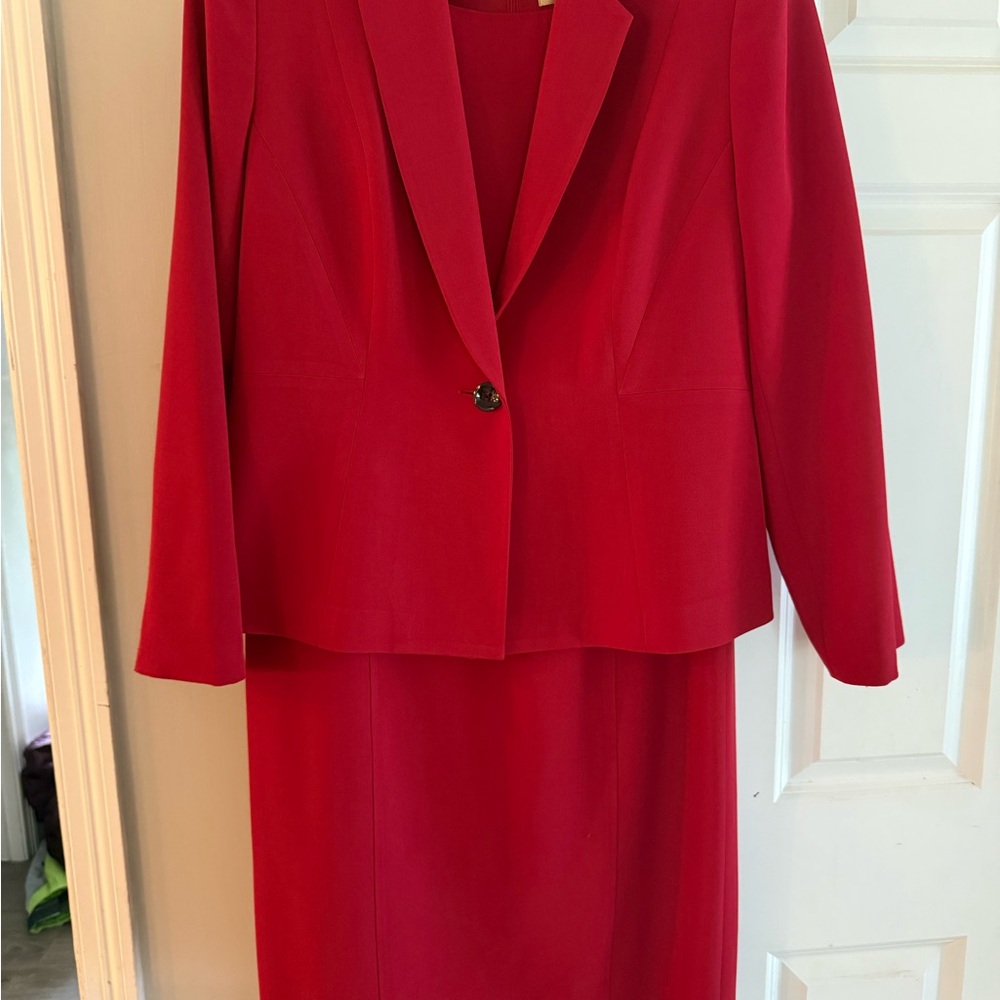 Nipon Boutique Vibrant Red Skirt Set